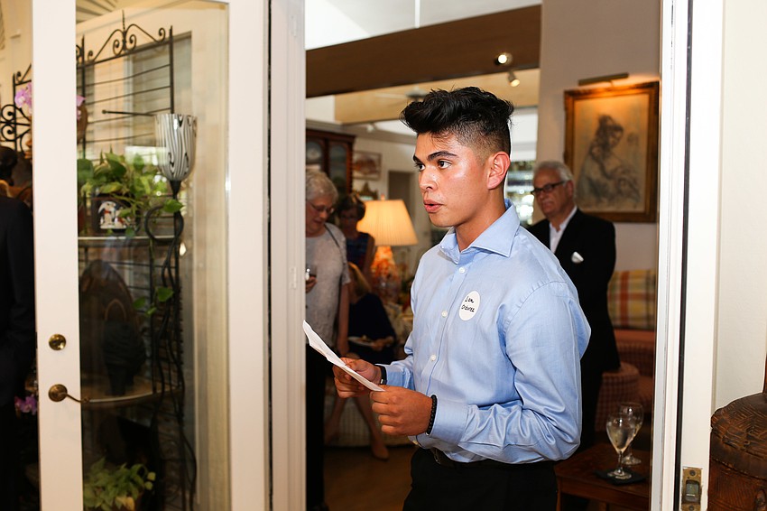 Liam Ordonez spoke about the YMCA Achievers Program.