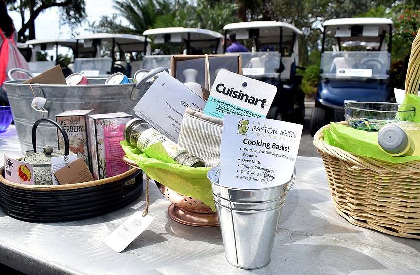 Golfers could purchase raffle tickets for various items.