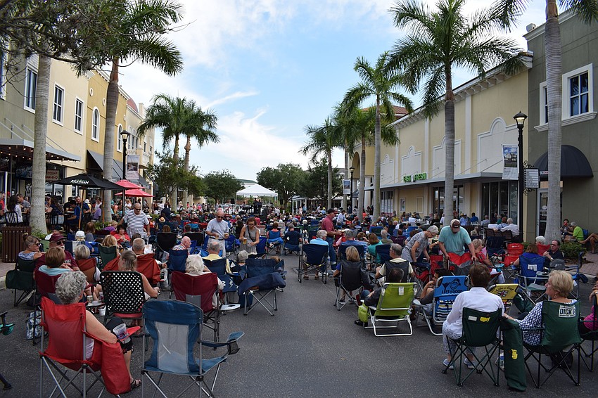 Many Music on Main attendees enjoyed the sounds of La Lucha playing a jazz/salsa combo.