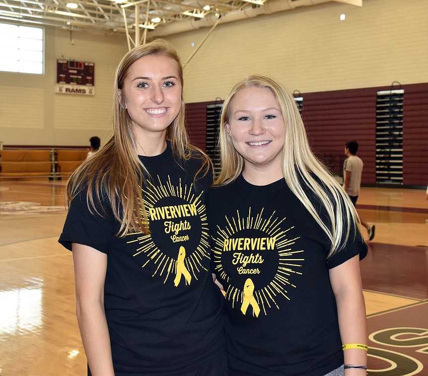 Seniors Amy Dunn and Abby Strzempka are officers of Riverview Fights Cancer.