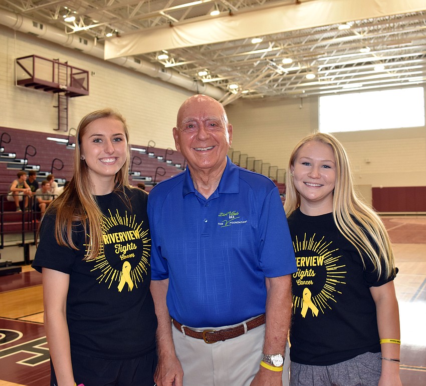 Amy Dunn, Dick Vitale and Abby Strzempka
