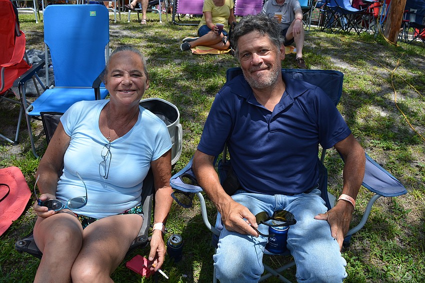 Kristin and Brian Donahue live at Linger Lodge RV Resort and made to sure to attend the festival.