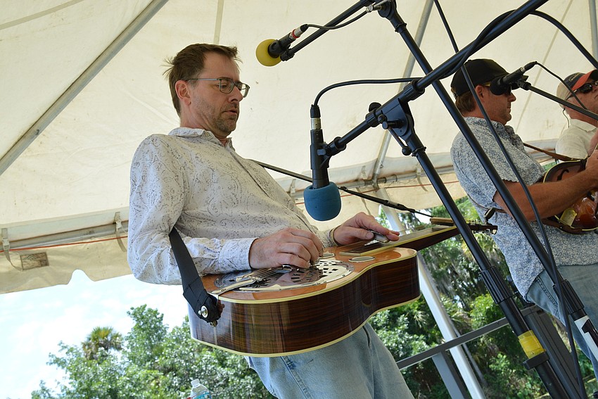 Manatee River Band  dobro player Bryce Thompson plays 