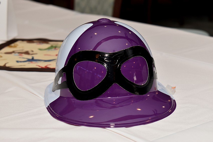Kentucky Derby themed decorations served as centerpieces.