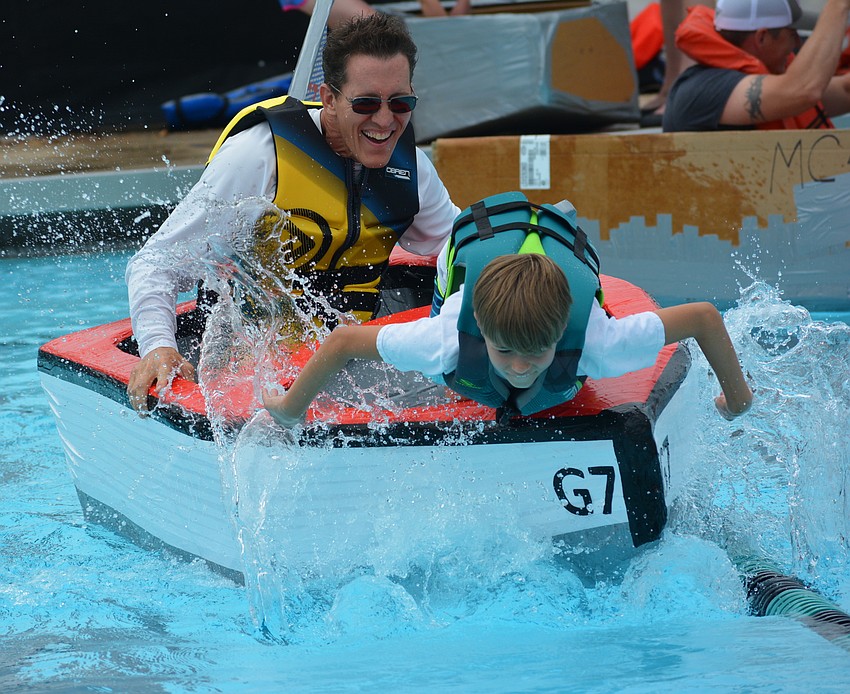 Richard Casper and Gullett student Benjamin Bailey were fast in Heat 7.