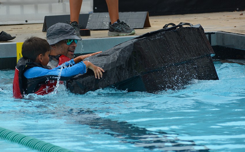 ... their boat sank at the start of Heat 5.