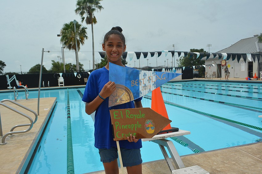 Mills student Jaida Foster won the Best Flag award.