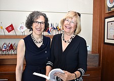 Author Jane Pollak and Chairwoman Lucy Hedrick