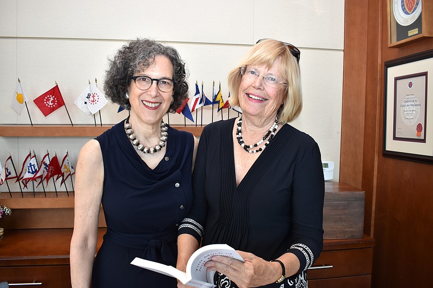 Author Jane Pollak and Chairwoman Lucy Hedrick