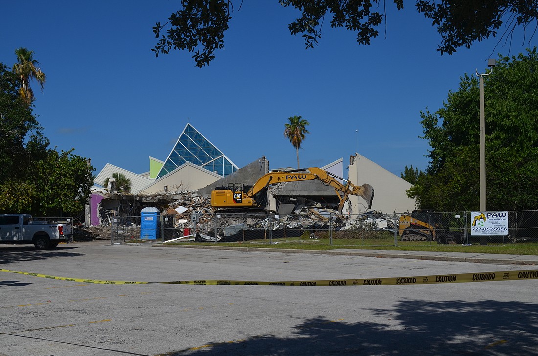 The demolition of the GWIZ building comes after a contentious fight over plans to knock down the 1976 structure.