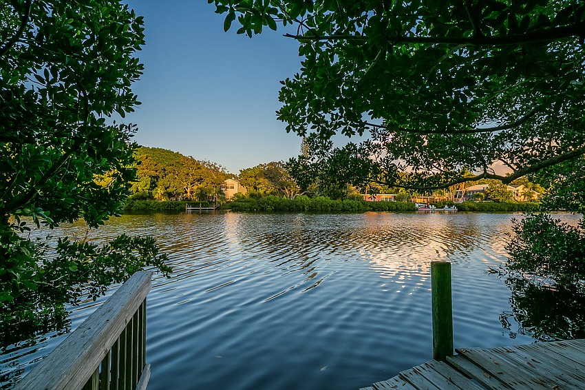 The property's guest house overlooks Herons Lagoon.