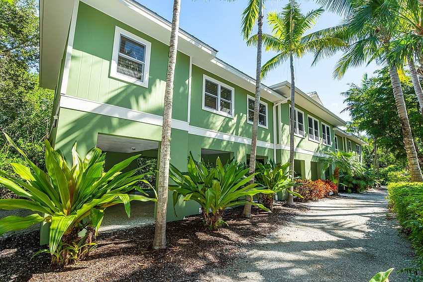 The guest house is about 2,000 square feet.