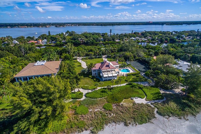 The property encompasses four acres.