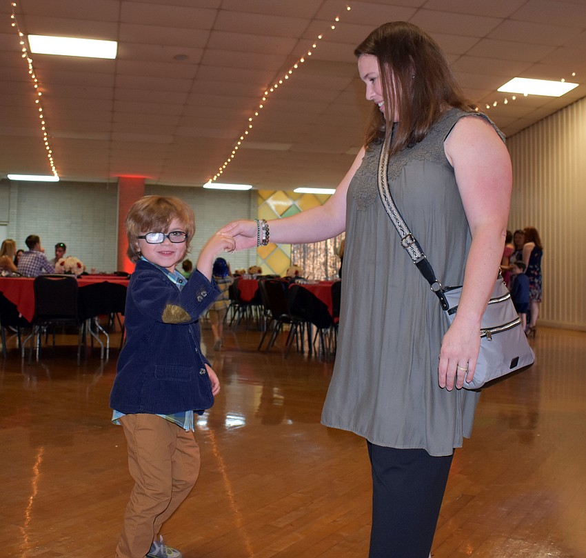 Levi and Melanie Wallace hit the dance floor.