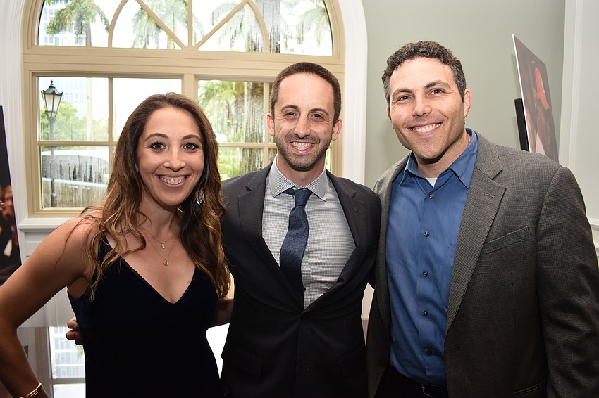 Danielle and Adam Cohen with Josh Pastner