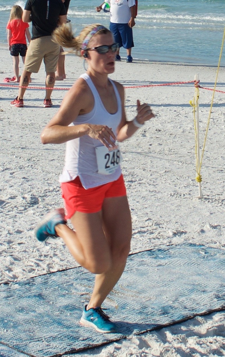 Ashley McIntyre was the first finisher in the women's division.