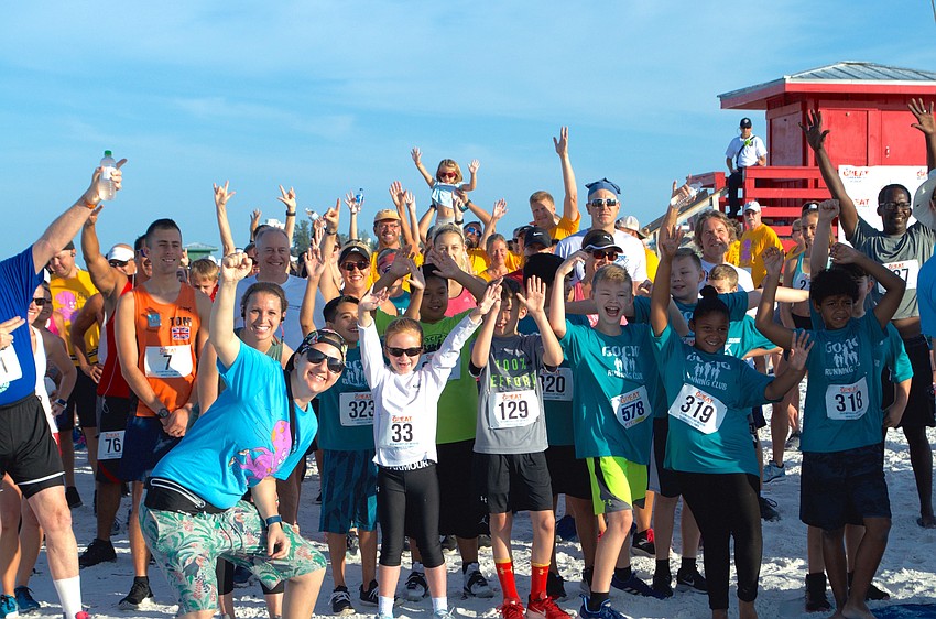 Spirits were high on the starting line.