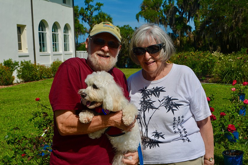 Bill Lakin, Lois Atlman and their puppy Mocha
