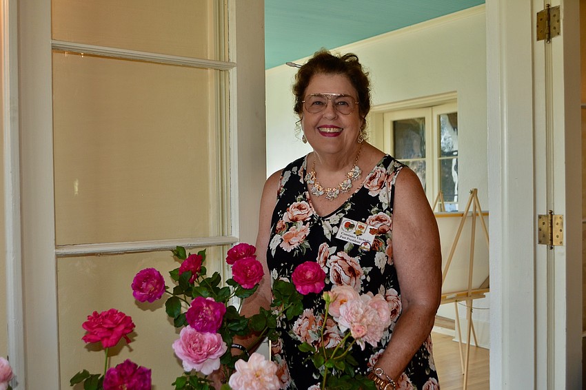 Former President Constance Vierbicky of the Bradenton-Sarasota Rose Society
