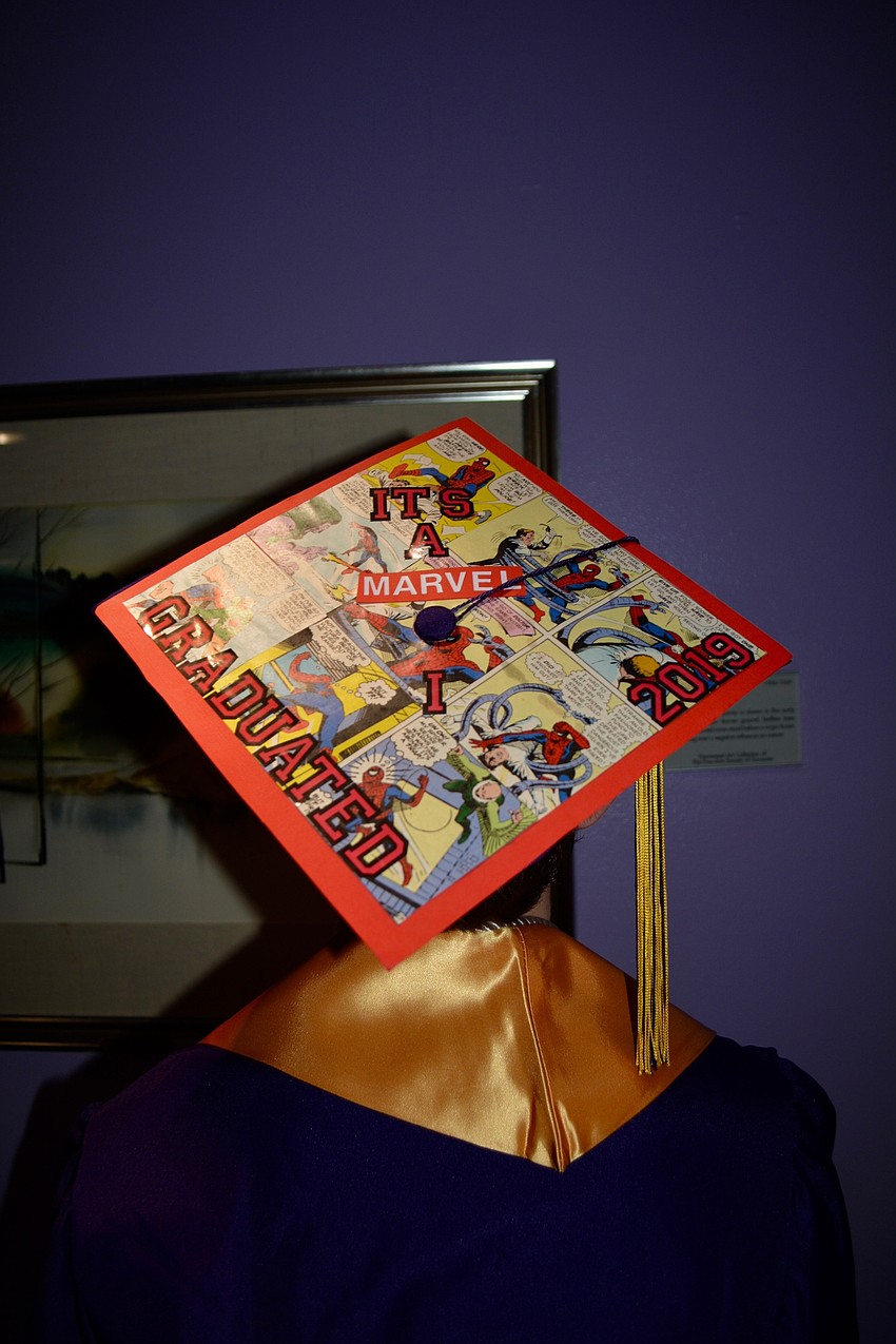 Benjamin Hoermann decorated his cap to say, 