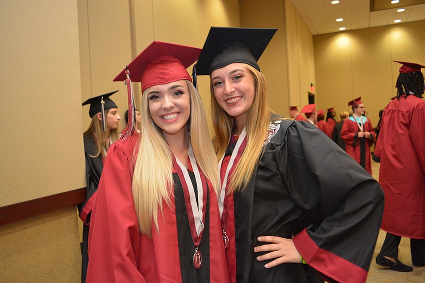 Baileigh Bockover and Madison Dylenski are excited about going to college. Bockover will attend State College of Florida while Dylenski will attend Stetson University.