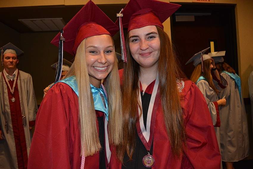 Harley Kovalick and Kameron Kriebel graduated together, as did their sisters, Kennedy Kovalick and Amanda Kriebel, in 2015.
