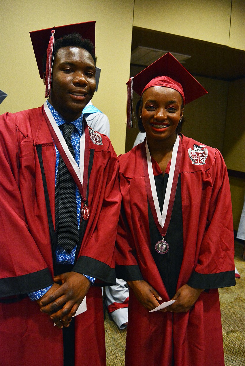 Jesse Jospeh will attend Peru State College on a football scholarship, while Hannah Joyner will go to Rutgers University on a gymnastics scholarship.