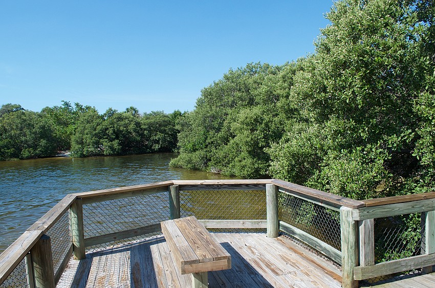 There are two overlooks to Sarasota Bay.