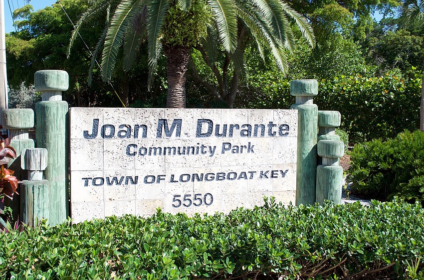 Joan M. Durante Park is at 5550 Gulf of Mexico Drive.