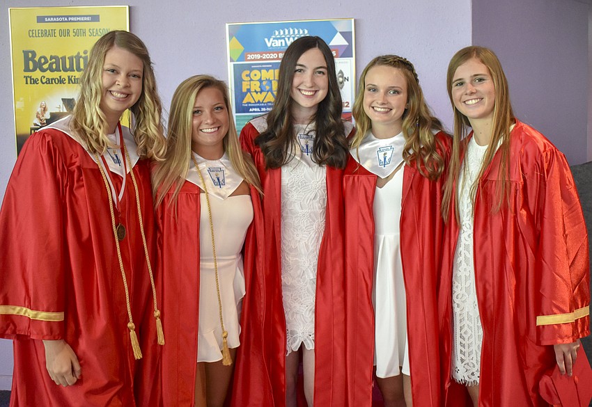 Shannon Kennelly, Alexis Melone, Sydney Koon, Catherine Steinwachs and Grace Dickinson.