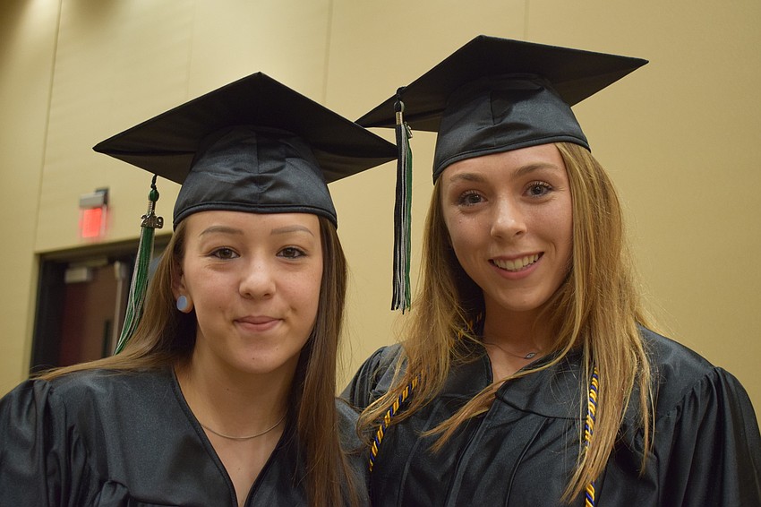Alecia Acevedo and Brooke Strickland celebrate their big graduation day.