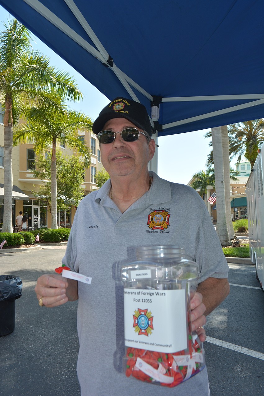 Greenbrook's Ernie Freedman is a former Navy medic who was raising money for VFW Braden River Post 12055.