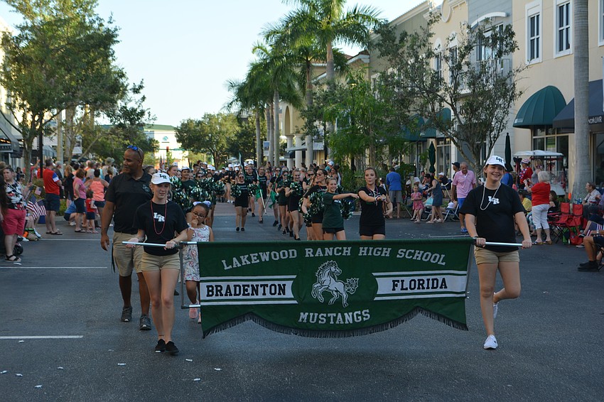 The Lakewood Ranch High Marching Band was back in the Tribute to Heroes Parade.