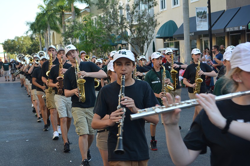 The Lakewood Ranch High Marching Band rocked Lakewood Main Street.