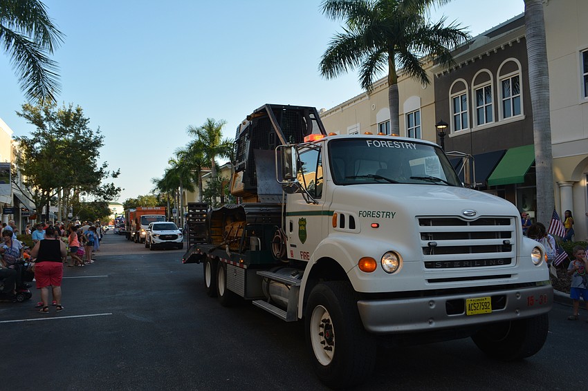 A Florida Forest Service Truck let the children get close to some heavy machinery.