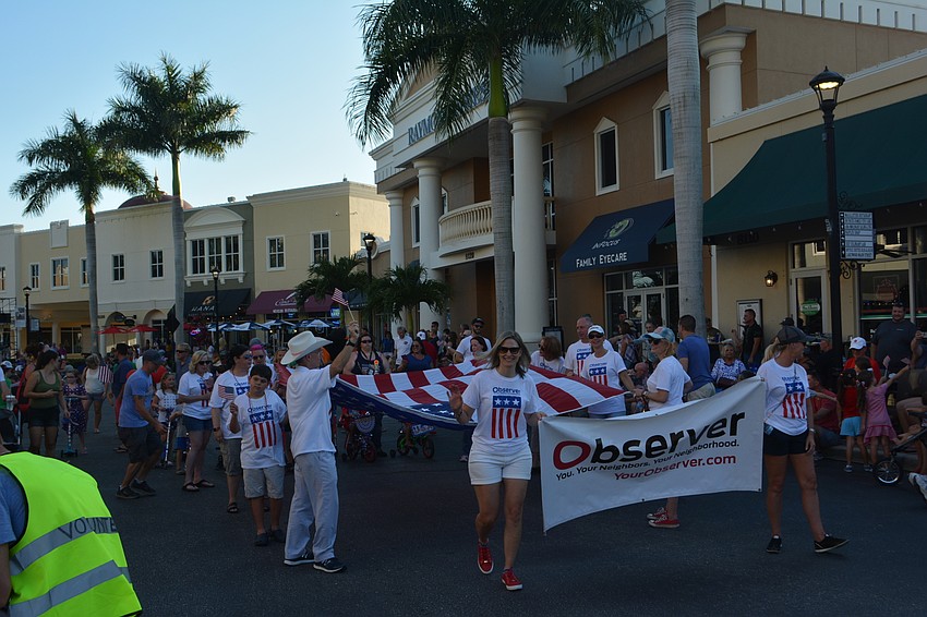 The Observer staff once again had the honor of carrying Old Faithful.