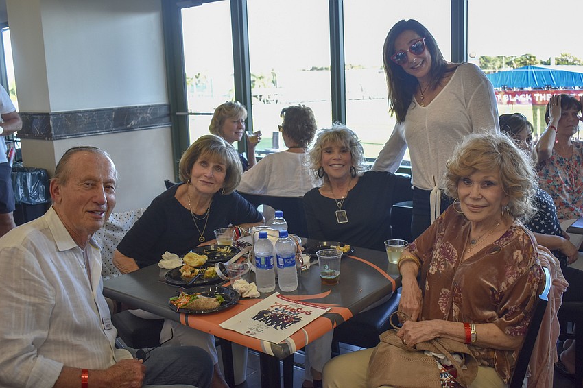 Sy Goldblatt, member of the WBTT board, Lorretta Katz, Susan Seigal, Josephine Heisenberg and Shelley Goldblatt