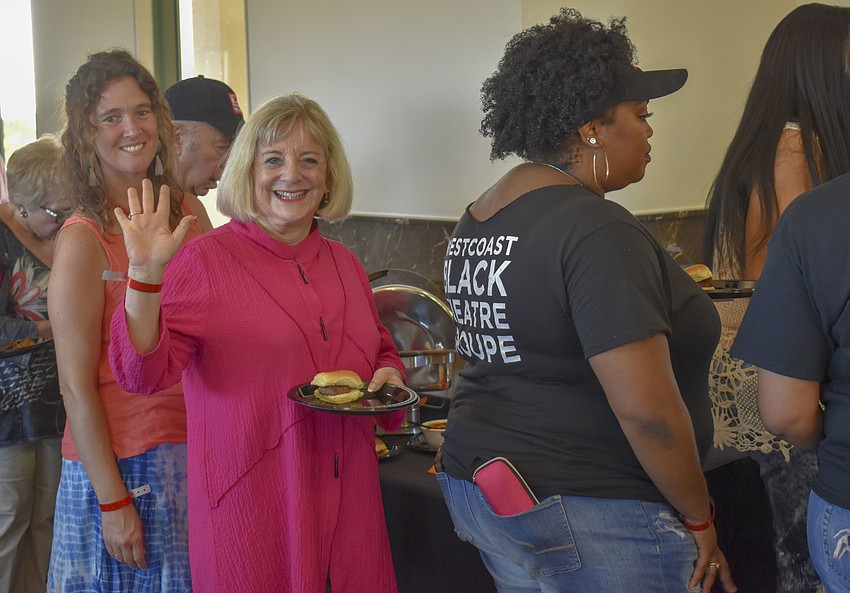 Marian Moss (center) is the chairwoman of the WBTT board