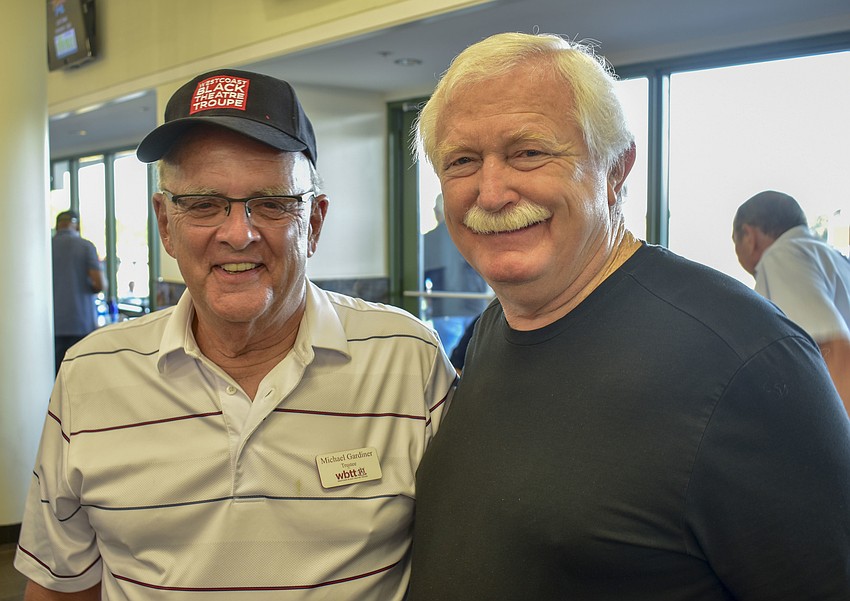 Michael Gardiner, WBTT trustee, and Jim Shirley of the Sarasota Arts and Cultural Alliance