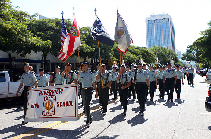 The parade begins on Main Street every year.