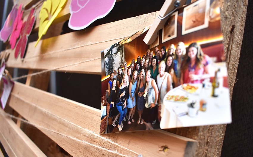 Members were encouraged to add to the memory wall.