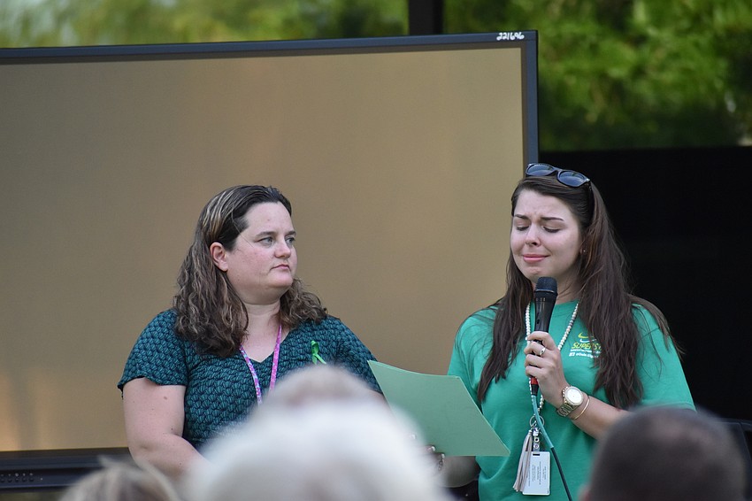 Miller's teachers Heidi Wiegman and Jaclyn Foster shared stories about Miller.