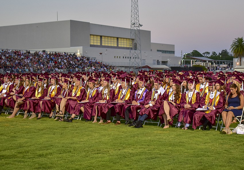 There are over 600 students in the Riverview High School graduating class.