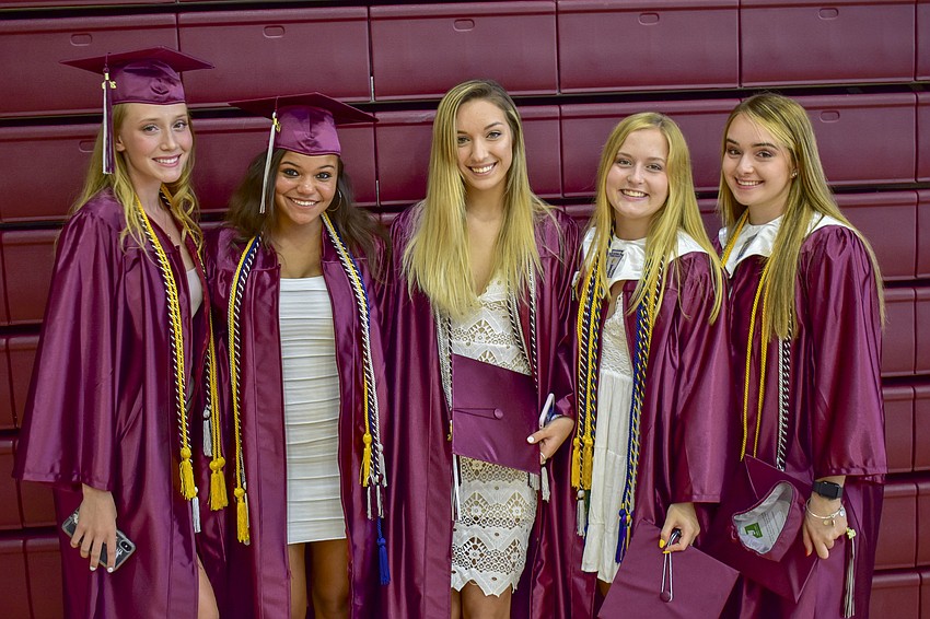 Katie Gresham, Madison Scott, Cayden Perry, Victoria Snyder and Brooke Campbell