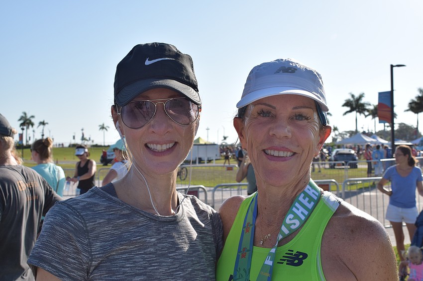 Sarasota's Marci Marsh and Holly Johnson both completed the 5k portion.