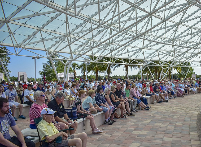 Hundreds of Sarasota residents celebrate Memorial Day at Sarasota National Cemetery.