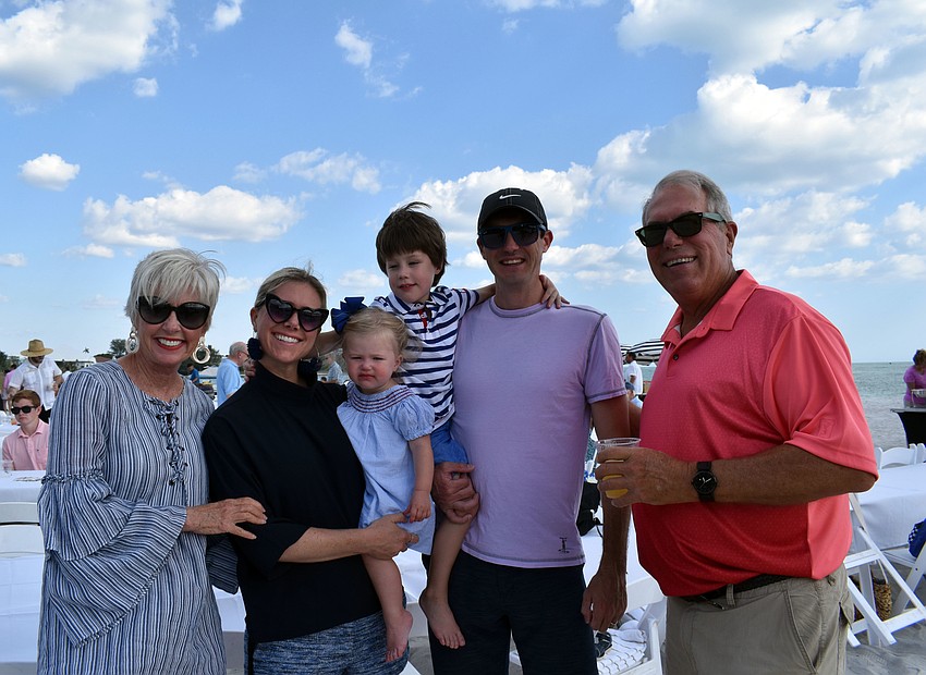 Sandy Schonhoff; Jana, Camila, Carter and David Wood; and Terry Schonhoff