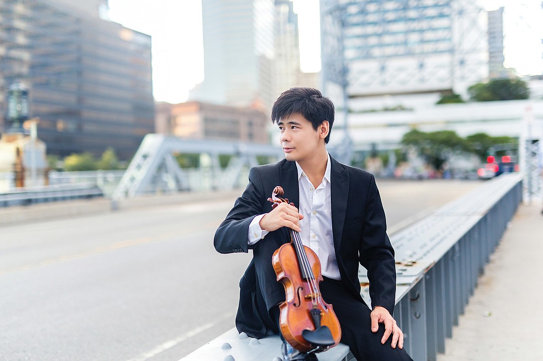 â€œBrahms Violinâ€ features International Violin Competition winner Angelo Xiang Yu, along with two other powerful performers. Courtesy photo