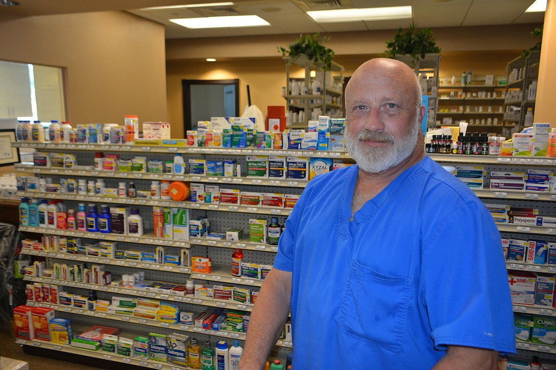 Jerry Pireaux, the owner, with his wife Kelly, of the Bee Ridge Pharmacy in Sarasota along with the Lakewood Ranch Pharmacy, said it is imperative to get rid of out-of-date medications.