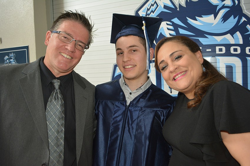 Pablo Fernandez and Daniele Rozanes send their son, Joshua Fernandez, off to graduate.